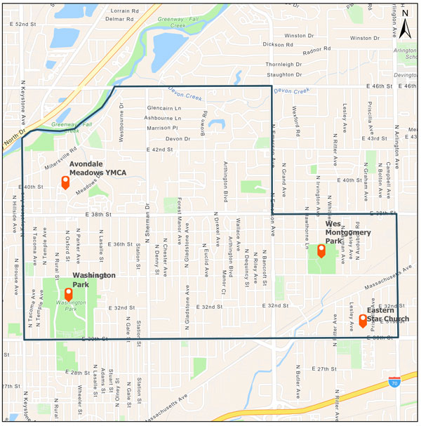 map of northeast neighborhood